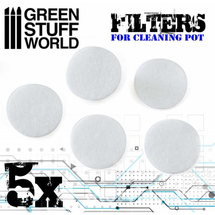 Airbrush Cleaning Pot Filters (Green Stuff World)