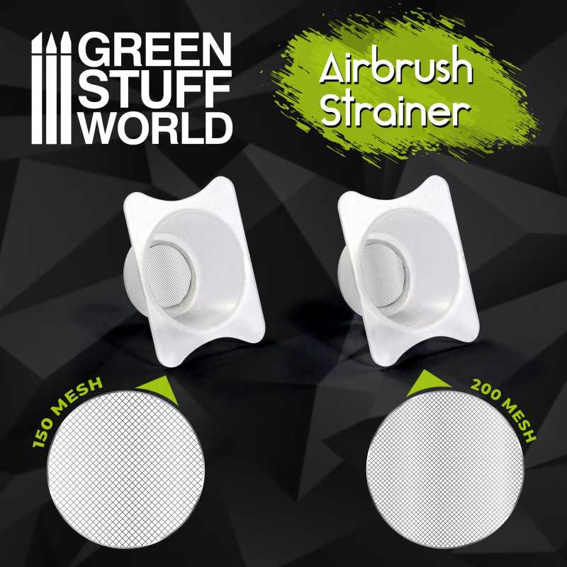 Airbrush Cup Strainers x2 (Green Stuff World)