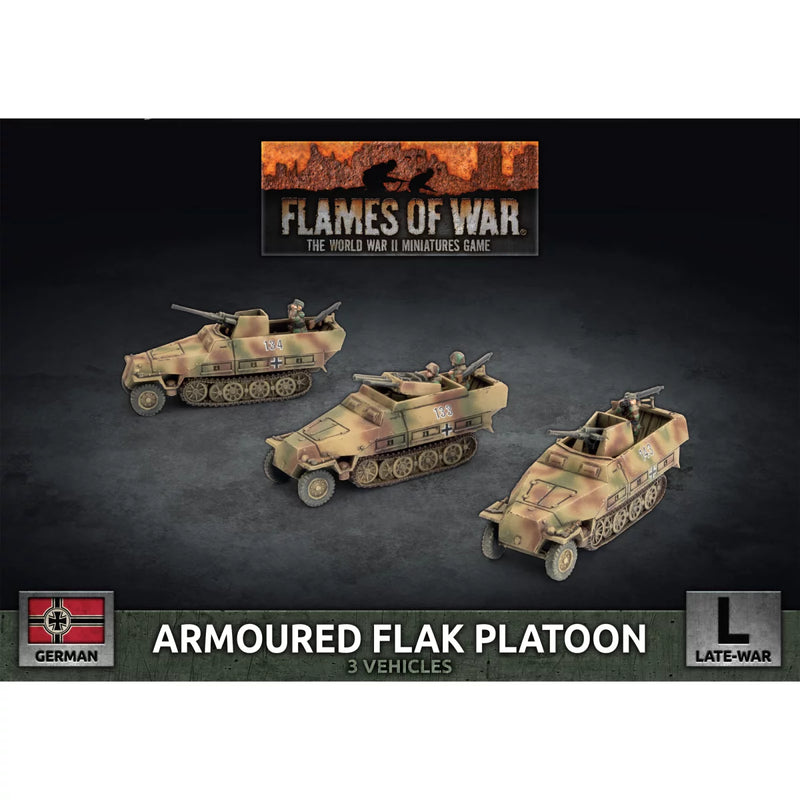 Flames ofWar: Sd Kfz 251 2cm / Triple 15mm Armoured Flak Platoon (3x Plastic) (GBX180)