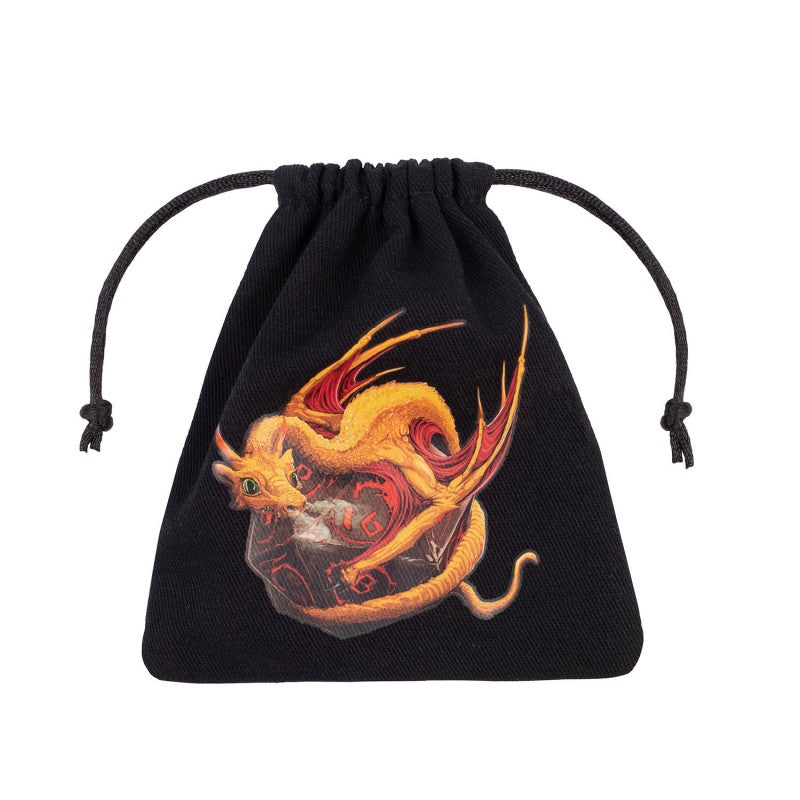 Dragon Black & adorable Dice Bag (Q-Workshop) (BDRA171)