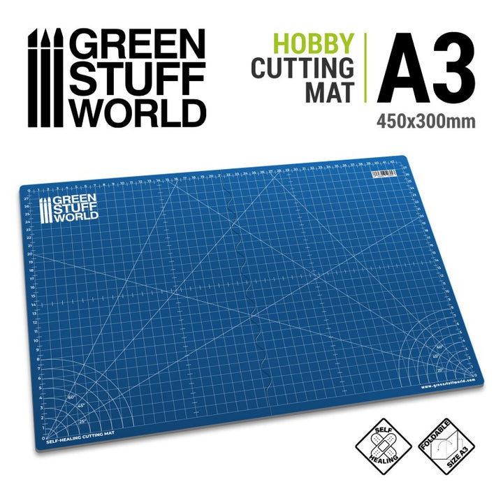 BLUE Scale Cutting Mat A3 (Green Stuff World)