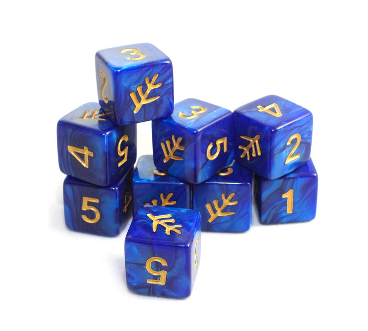 Elder Dice: Elder Sign - Blue Aether d6 Set