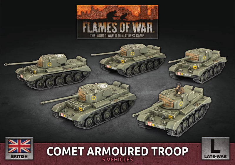 Flames of War: Comet Platoon (5x Plastic) (BBX71)