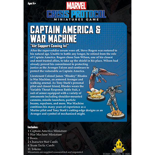 Marvel: Crisis Protocol - Captain America and War Machine