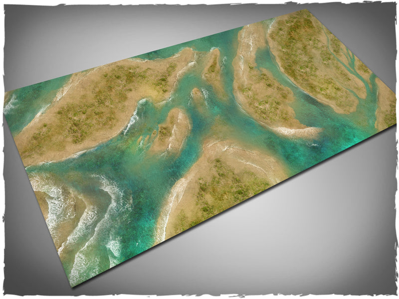 Gaming Mat - Shallow Waters (90x180 cm) (Deep-Cut Studio)
