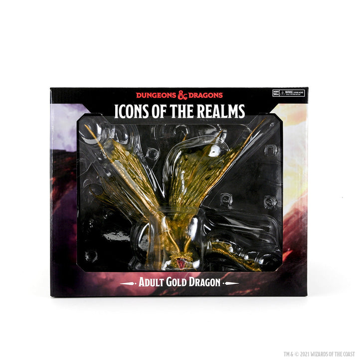 Dungeons & Dragons: Icons of the Realms - Adult Gold Dragon Premium Figure