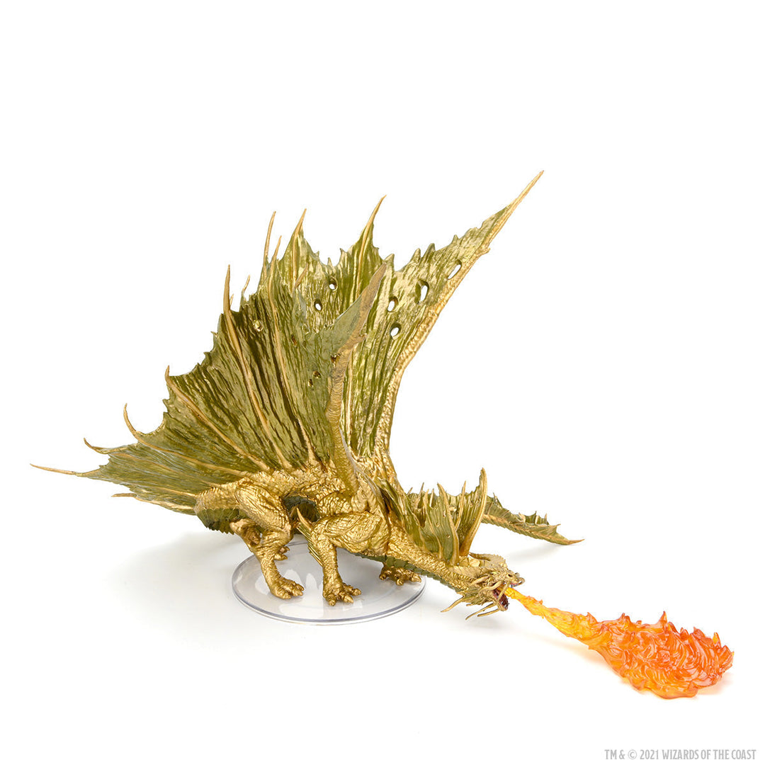 Dungeons & Dragons: Icons of the Realms - Adult Gold Dragon Premium Figure