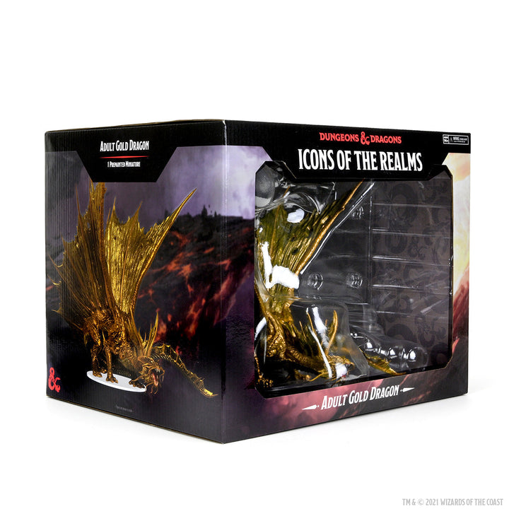 Dungeons & Dragons: Icons of the Realms - Adult Gold Dragon Premium Figure