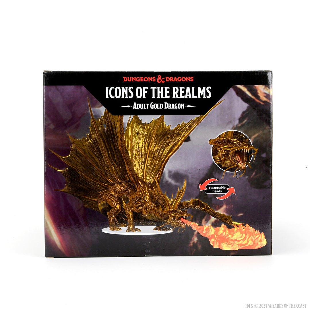 Dungeons & Dragons: Icons of the Realms - Adult Gold Dragon Premium Figure