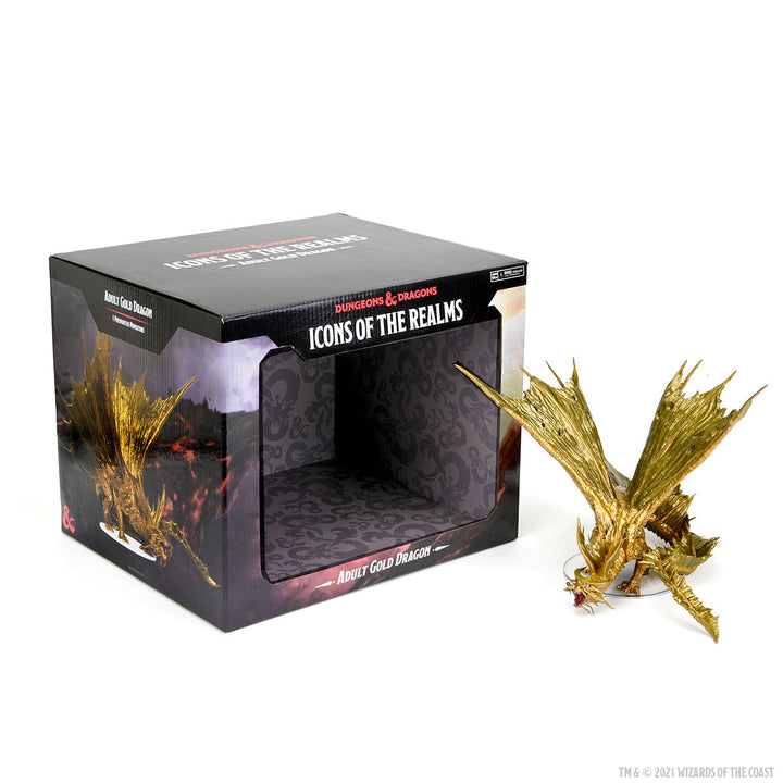 Dungeons & Dragons: Icons of the Realms - Adult Gold Dragon Premium Figure