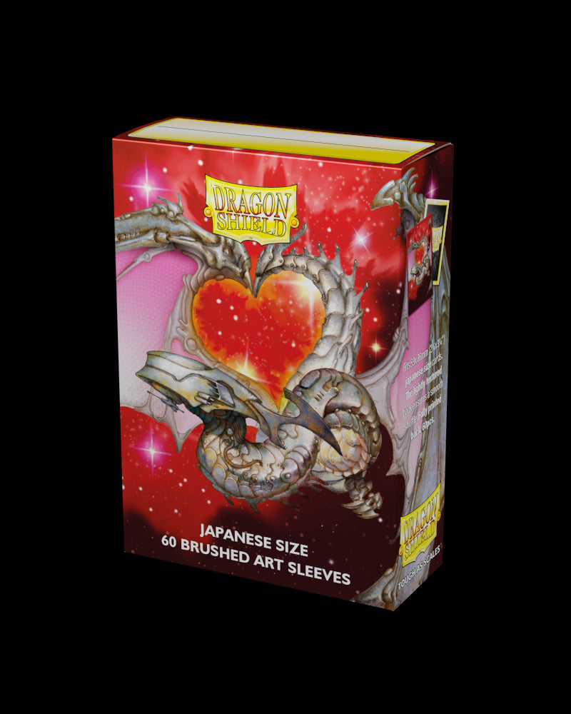 Dragon Shield Brushed Art Japanese size Sleeves - Valentine Dragon 2022 (60 Sleeves)