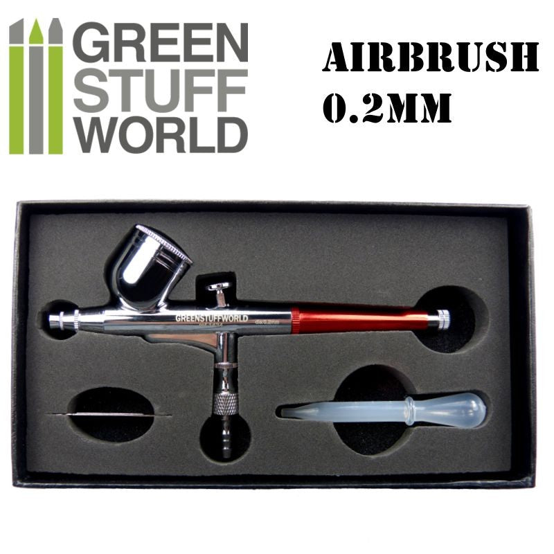 Dual-action GSW Airbrush 0.2 mm (Green Stuff World)