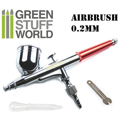 Dual-action GSW Airbrush 0.2 mm (Green Stuff World)