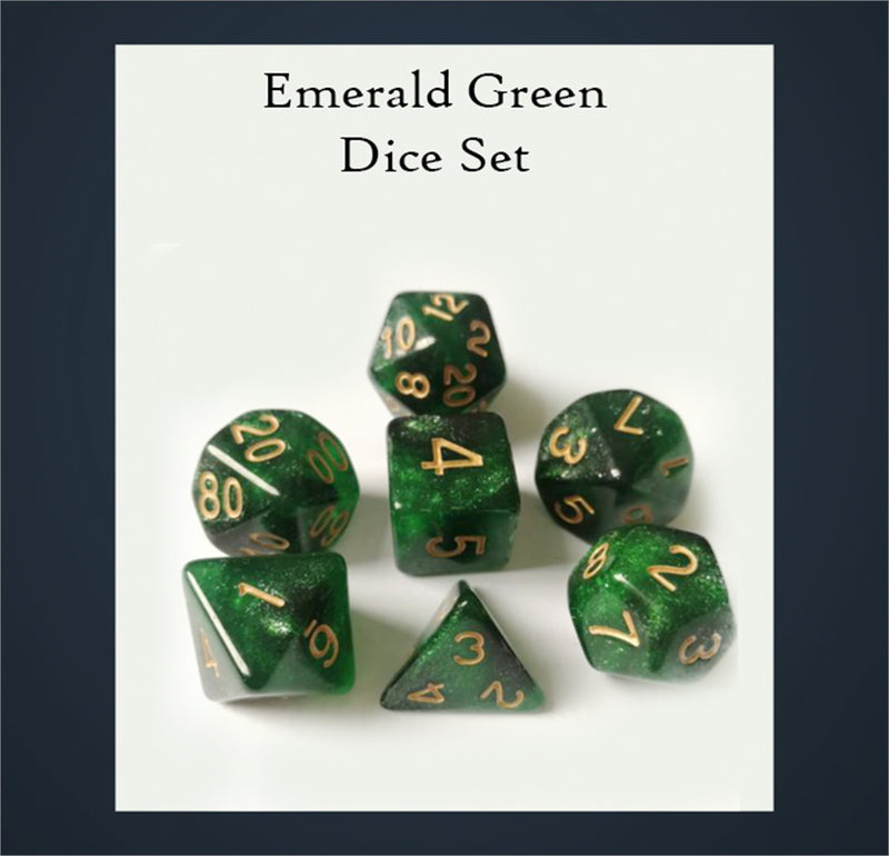 Emerald Green Dice Set (Drawlab)