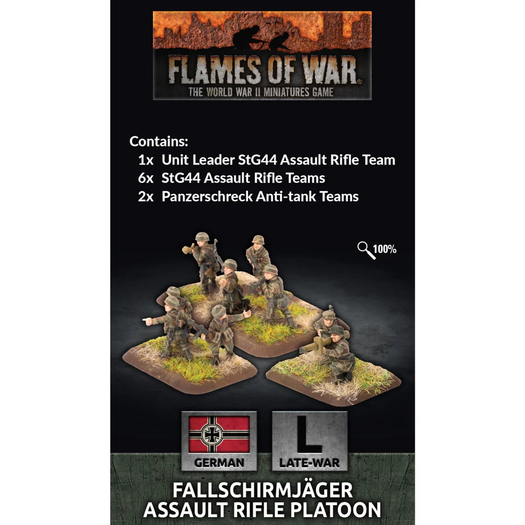 Flames of War: Fallschirmjager Assault Rifle Platoon (GE782)