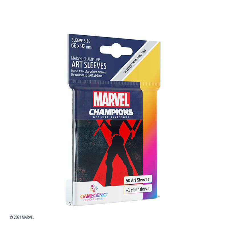 Gamegenic Marvel Champions Art Sleeves - Black Widow