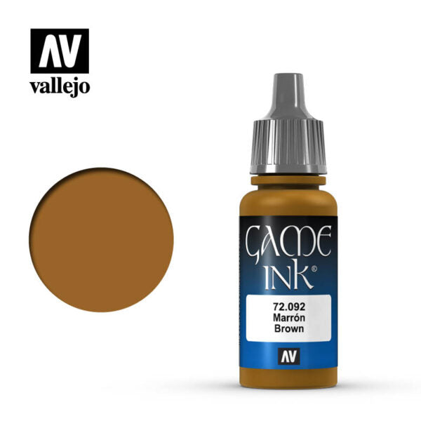 Vallejo Game Color Ink: Brown (17ml) (72.092)