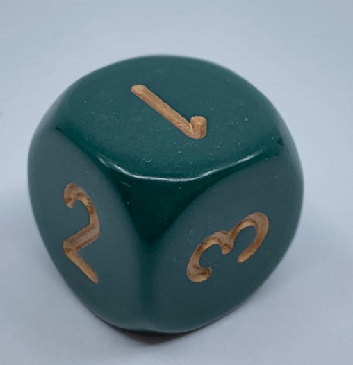 Opaque 16mm D3 - Dusty green/gold (XQ0315) - Chessex