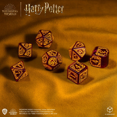 Harry Potter - Gryffindor Modern Dice Set - Red (Q-Workshop) (190142/2023/1/A)