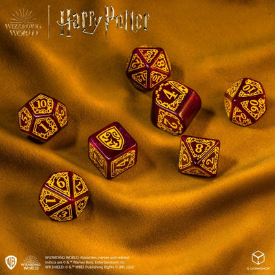 Harry Potter - Gryffindor Modern Dice Set - Red (Q-Workshop) (190142/2023/1/A)