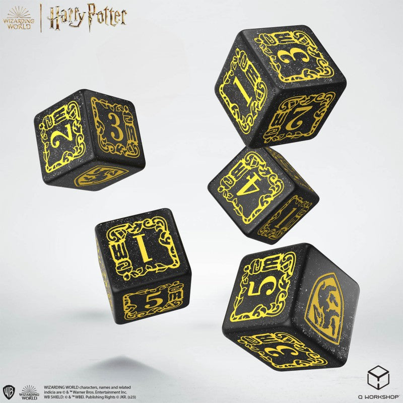 Harry Potter - Hufflepuff Dice & Pouch (Q-Workshop) (190142/2023/4/A/D6B)