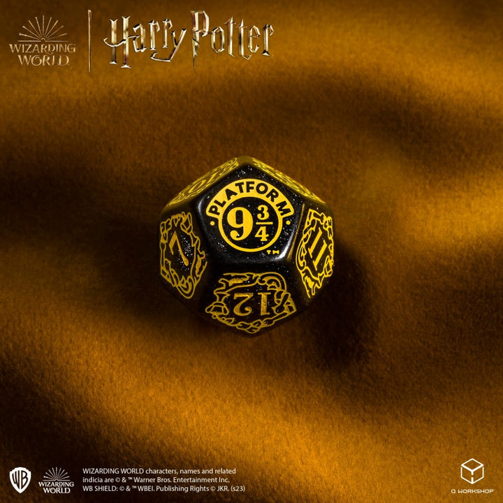 Harry Potter - Hufflepuff Modern Dice Set - Black (Q-Workshop) (190142/2023/4/A)