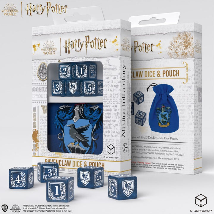 Harry Potter - Ravenclaw Dice & Pouch (Q-Workshop) (190142/2023/3/A/D6B)