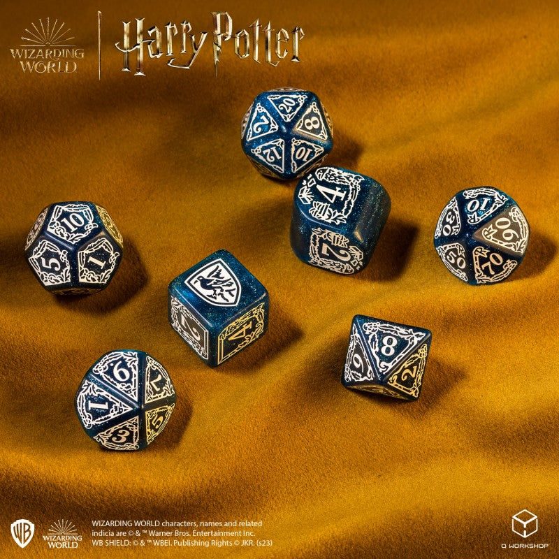 Harry Potter - Ravenclaw Modern Dice Set - Blue (Q-Workshop) (190142/2023/3/A)