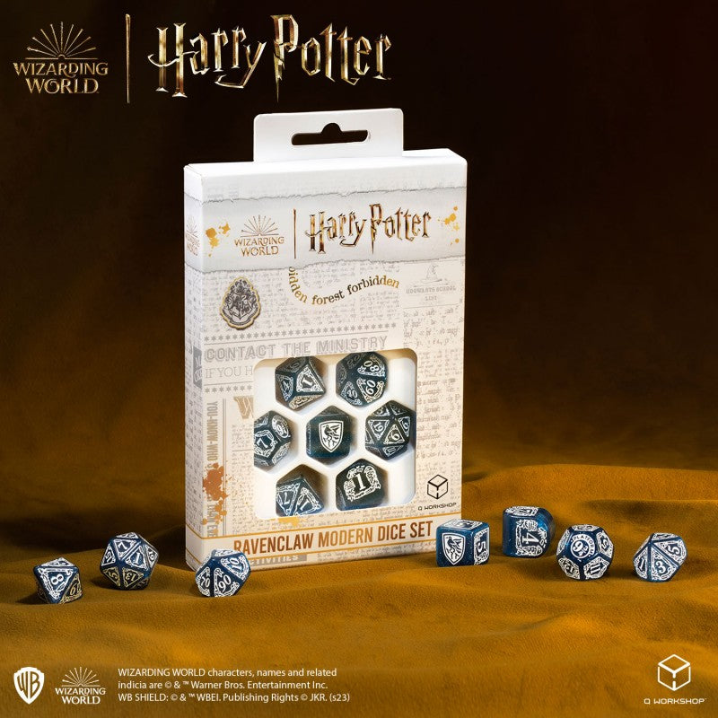 Harry Potter - Ravenclaw Modern Dice Set - Blue (Q-Workshop) (190142/2023/3/A)