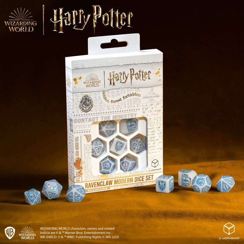 Harry Potter - Ravenclaw Modern Dice Set - White (Q-Workshop) (190142/2023/3/B)