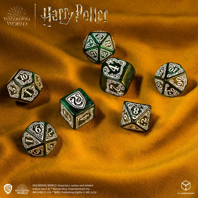 Harry Potter - Slytherin Modern Dice Set - Green (Q-Workshop) (190142/2023/2/A)