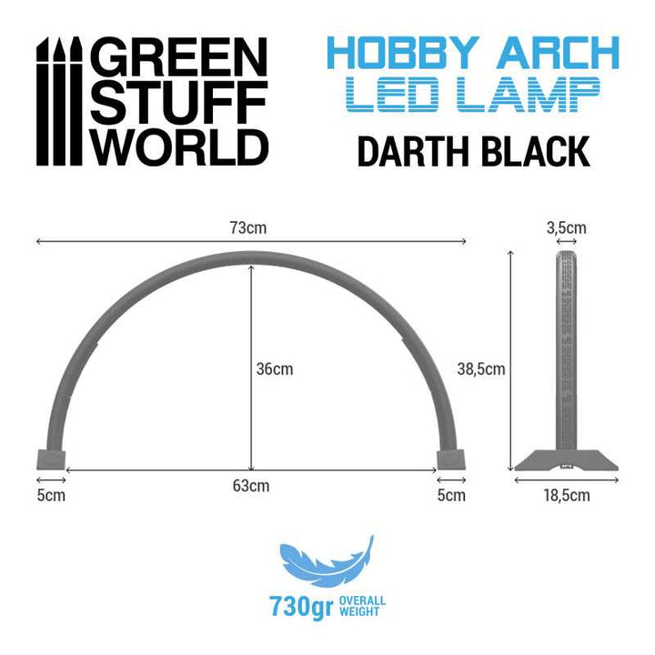 Hobby Arch LED Lamp - Darth Black (Green Stuff World)