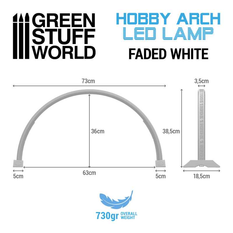 Hobby Arch LED Lamp - Faded White (Green Stuff World)