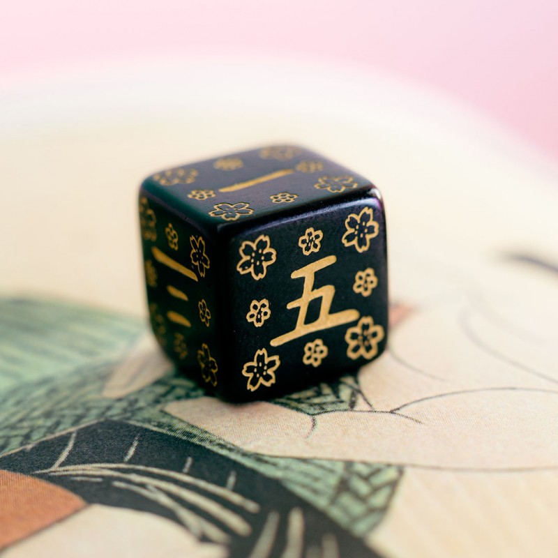 Japanese Dice Set - Deep Night Firefly (Q-Workshop) (SKAN03)