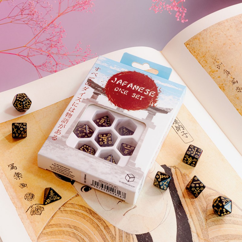 Japanese Dice Set - Deep Night Firefly (Q-Workshop) (SKAN03)