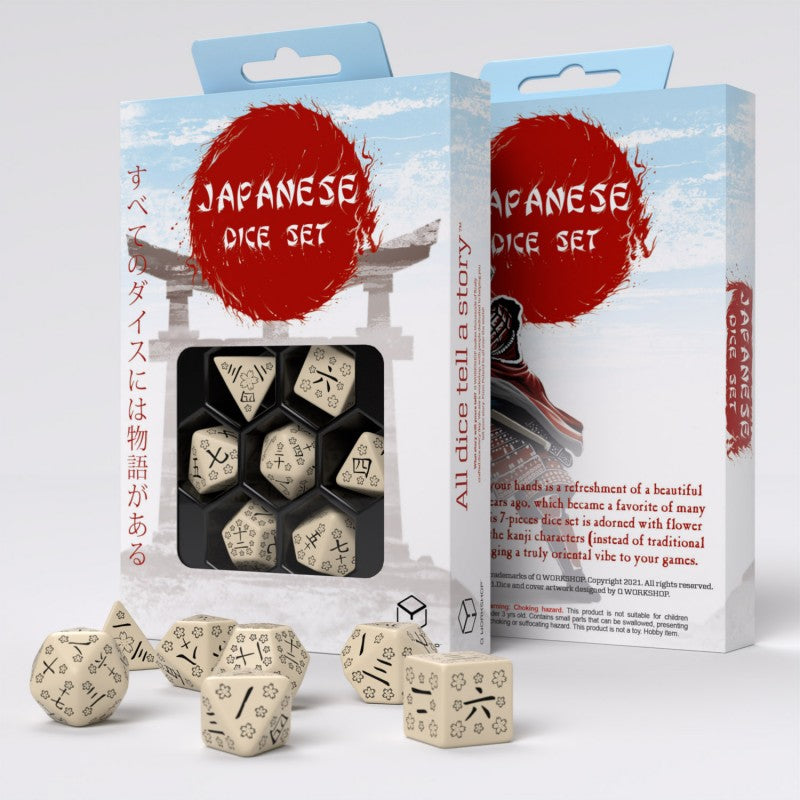 Japanese Dice Set: Last Words Stone (Q-Workshop) (SKAN18)