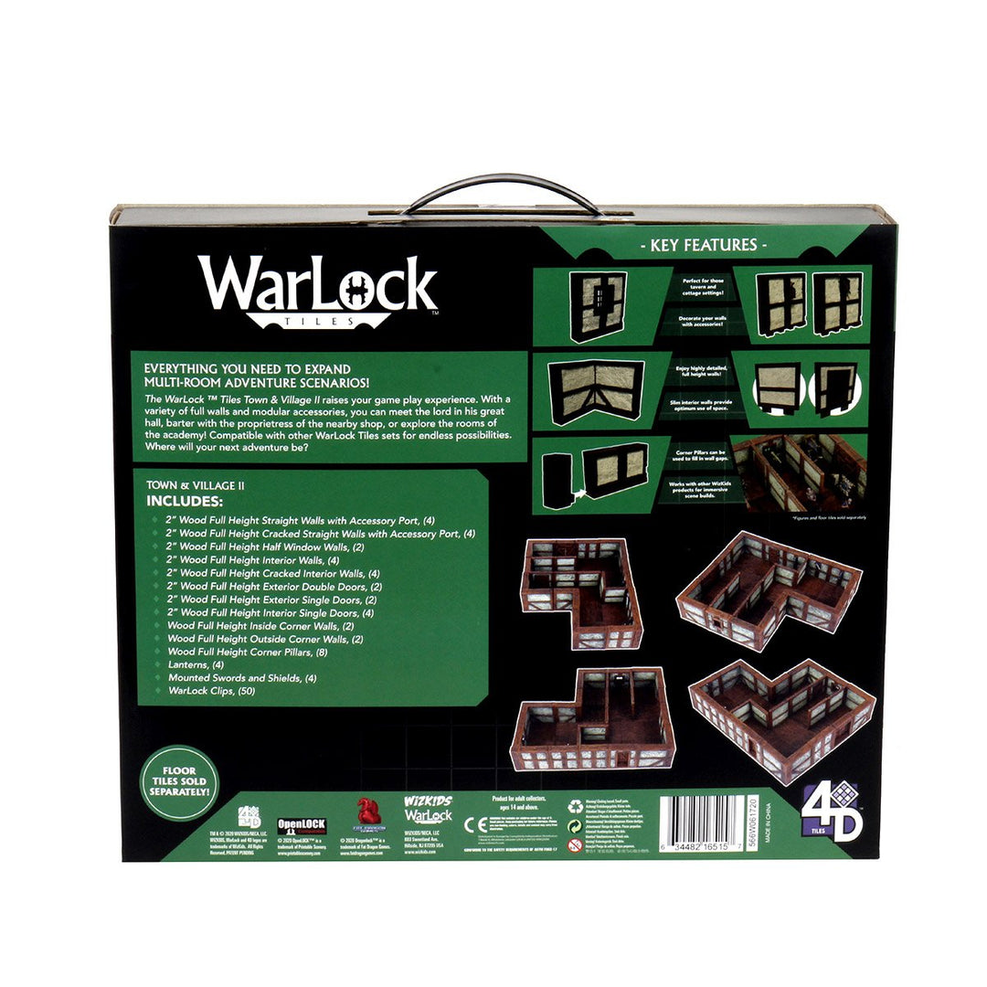 WarLock Tiles: Town & Village II - Full Height Plaster Walls Expansion