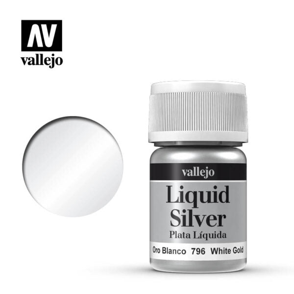 Vallejo Liquid Gold: White Gold (70.796)