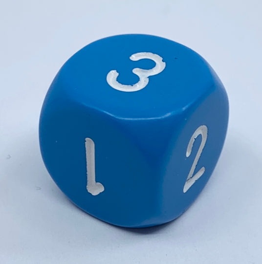 Opaque 16mm D3 - Light blue/white (XQ0316) - Chessex