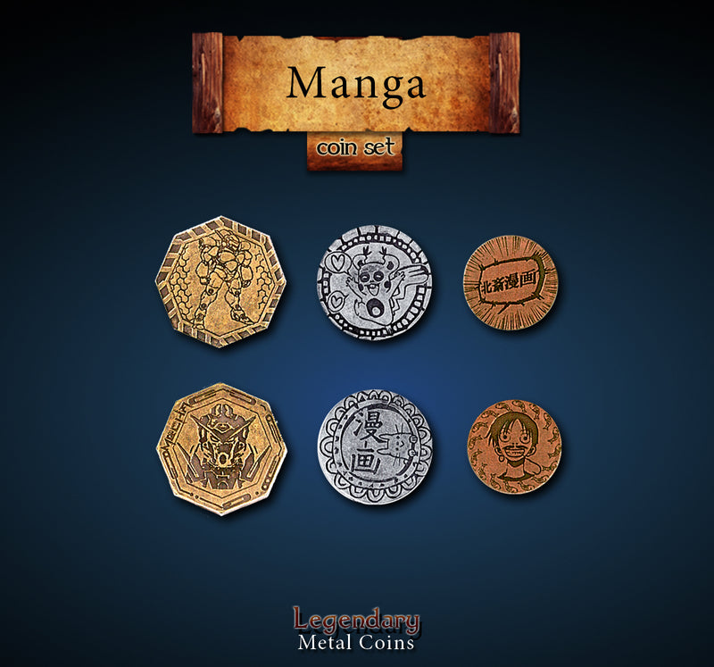 Legendary Metal Coins - Manga Coin Set (Drawlab)