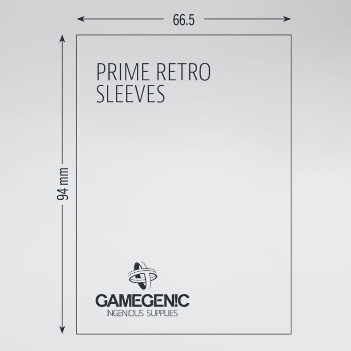Gamegenic PRIME Retro Sleeves (clear)