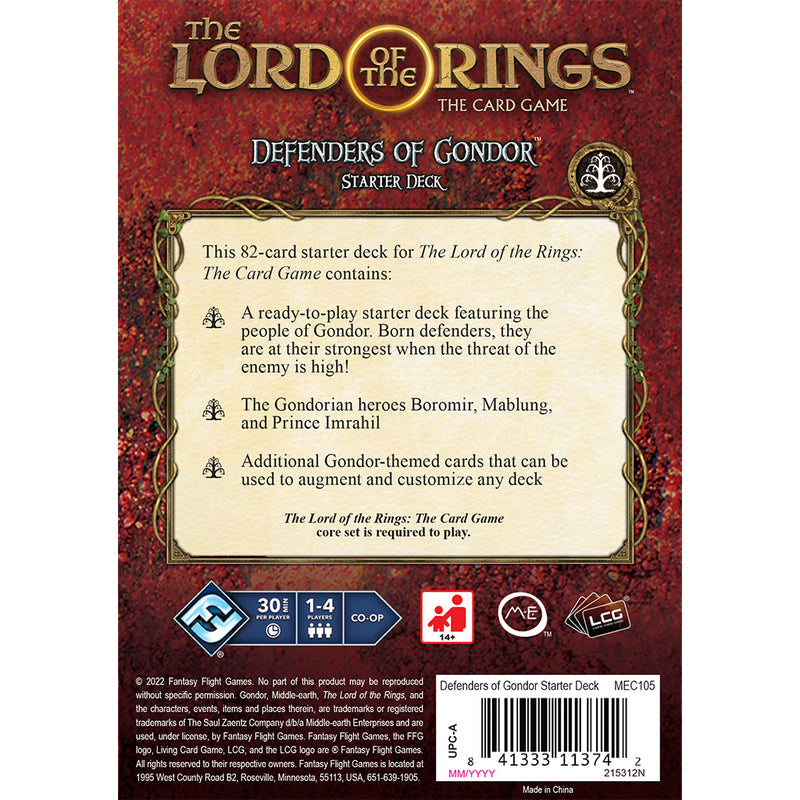 Lord of the Rings LCG: Defenders of Gondor Starter Deck