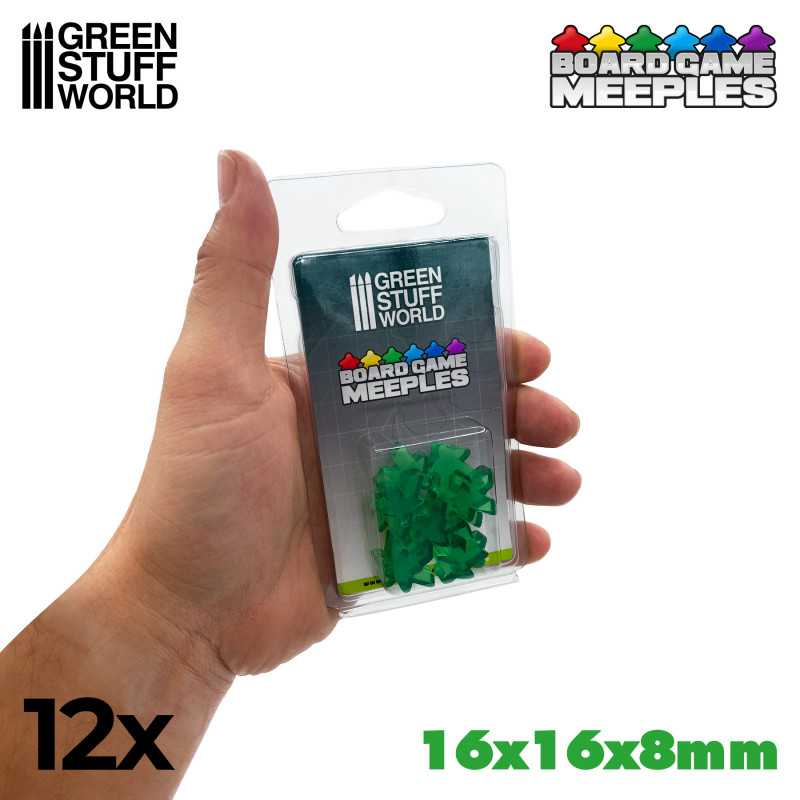 Meeples 16x16x8mm - Green (Green Stuff World)