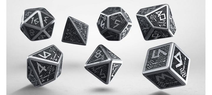 Metal Dwarven Dice Set (7) (Q-Workshop) (SMDW35)