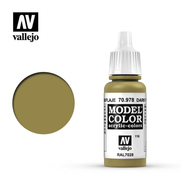 Vallejo Model Color: Dark Yellow (70.978)