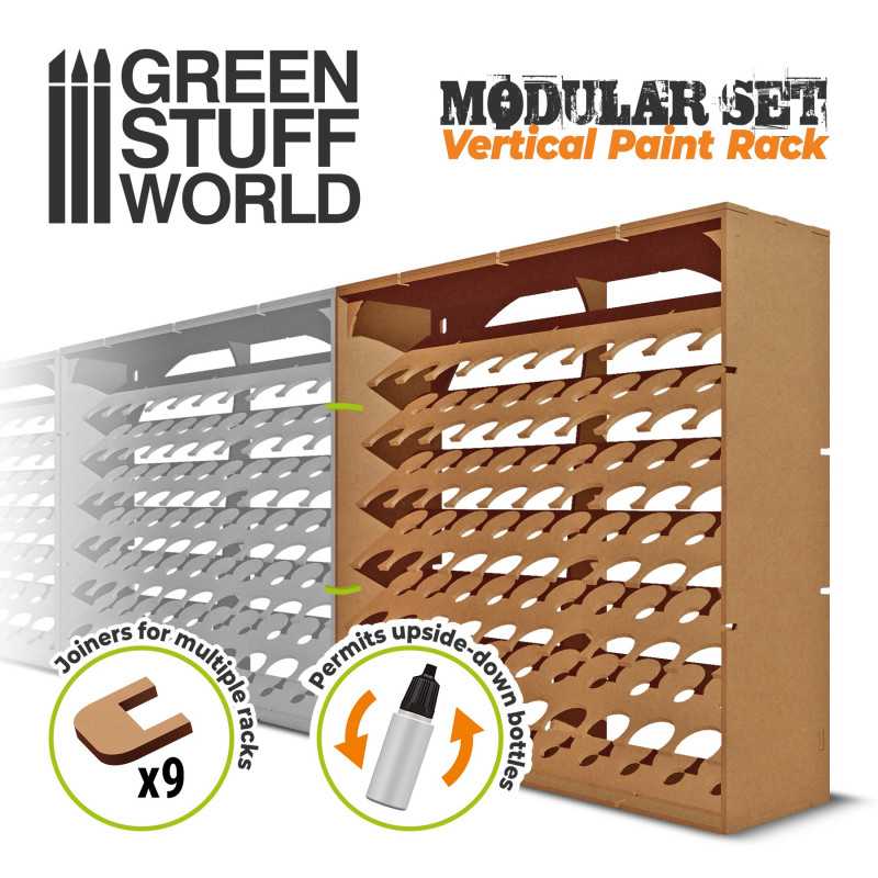 Modular Paint Rack - VERTICAL 17ml (Green Stuff World)