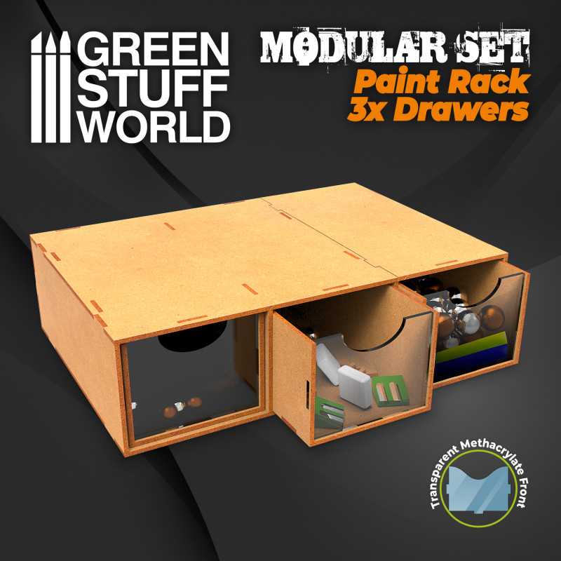 Modular Set 3x Drawers (Green Stuff World)