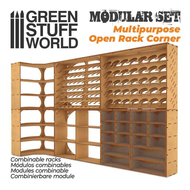 Multipurpose Open Rack - Corner (Green Stuff World)