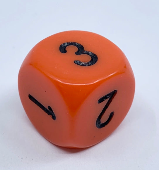 Opaque 16mm D3 - Orange/black (XQ0303) - Chessex