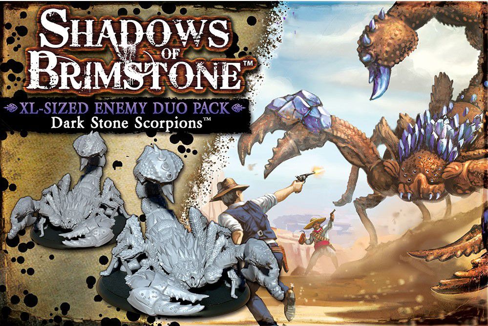 Shadows of Brimstone: Dark Stone Scorpions XL-Sized Enemy Duo Pack